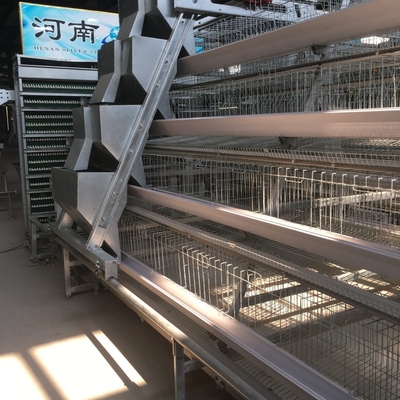 3-4 Tiers Battery Layer Chicken Cage For Laying Hens Farm ISO9001 Listed